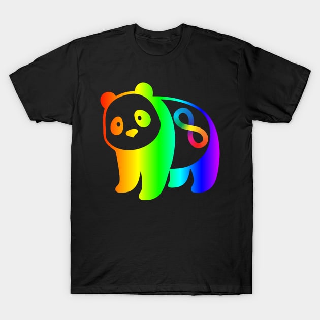 Panda Autism Acceptance T-Shirt by mia_me